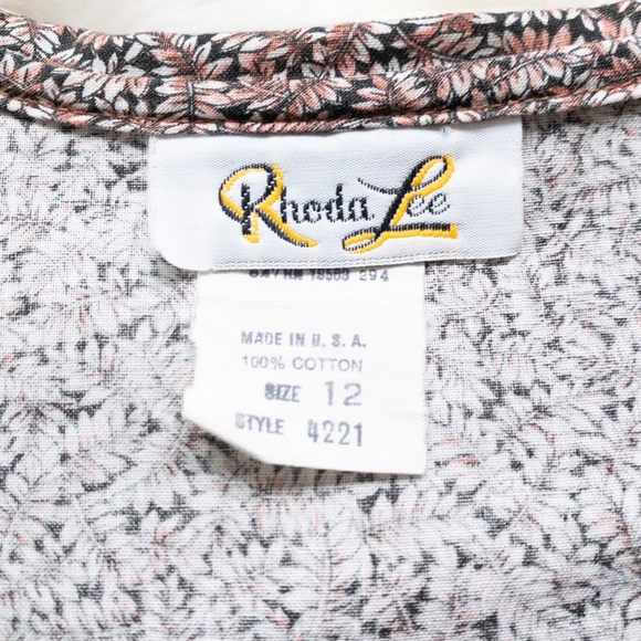 Vintage Rhonda Lee Prairie Style Button Down Blouse - Picture 9 of 9